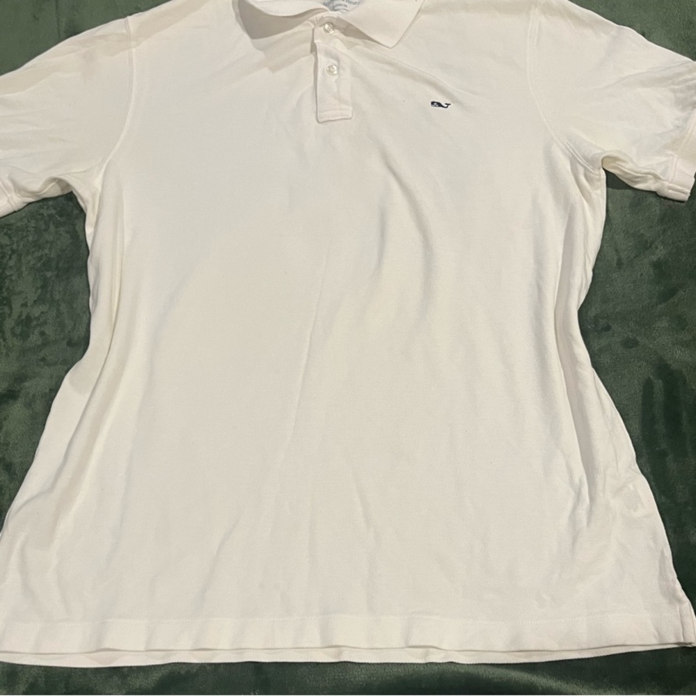 Vineyard Vines Cream Polo Shirt Classic Style